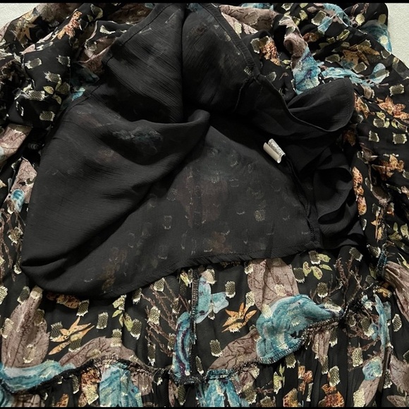 Natural Life The Alice Metallic Maxi Dress Medium - Picture 10 of 12